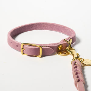 Hundehalsband Fettleder Flieder-Gold / 22-28cm Flieder-Gold 22-28cm  - von Leopold's kaufen bei leopolds-finest