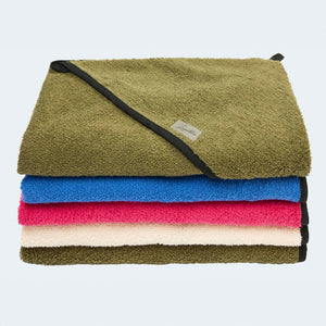 Dog towel with hood made of organic cotton