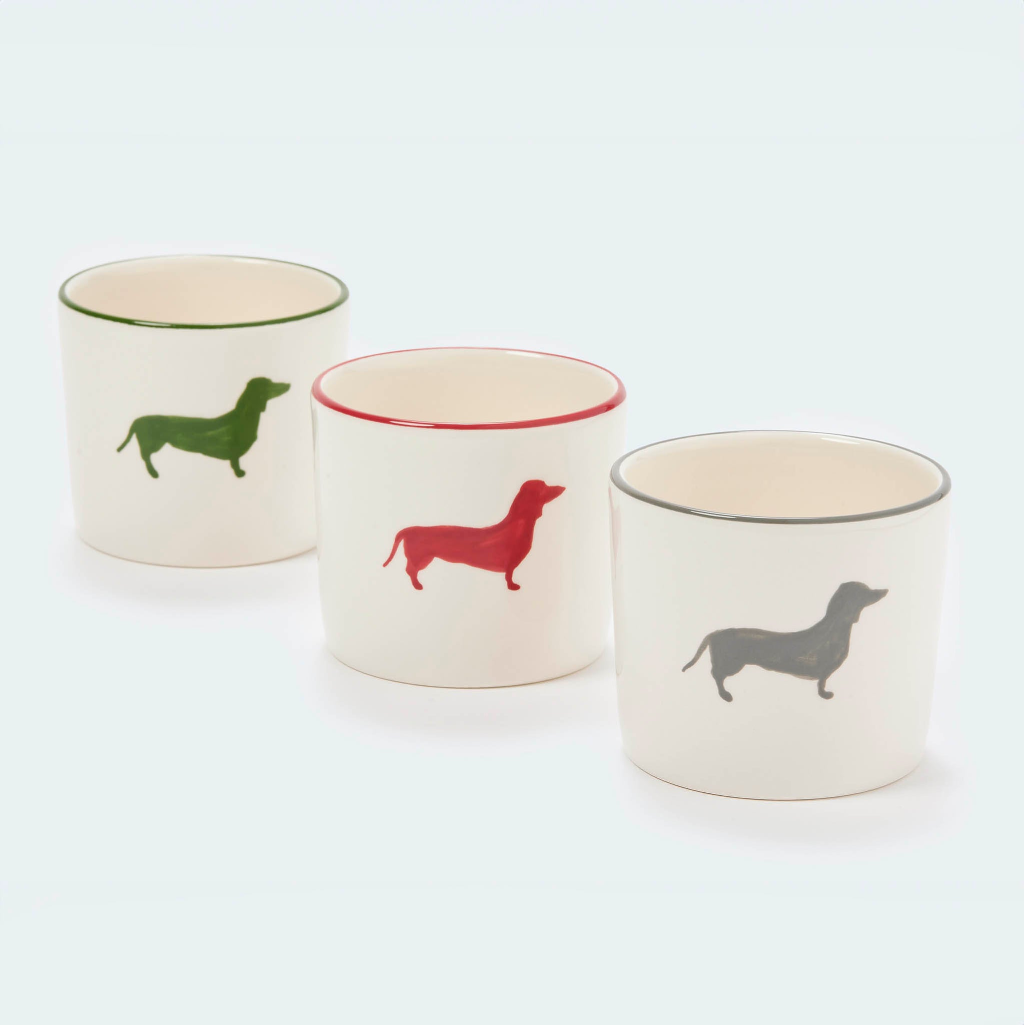 Gmundner x Leopold's Collection: Hand-painted ceramic cookie jar with dachshund motif