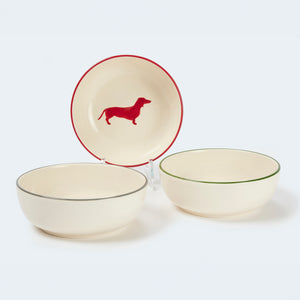 Gmundner x Leopold's Collection: Hand-painted ceramic bowl with dachshund motif