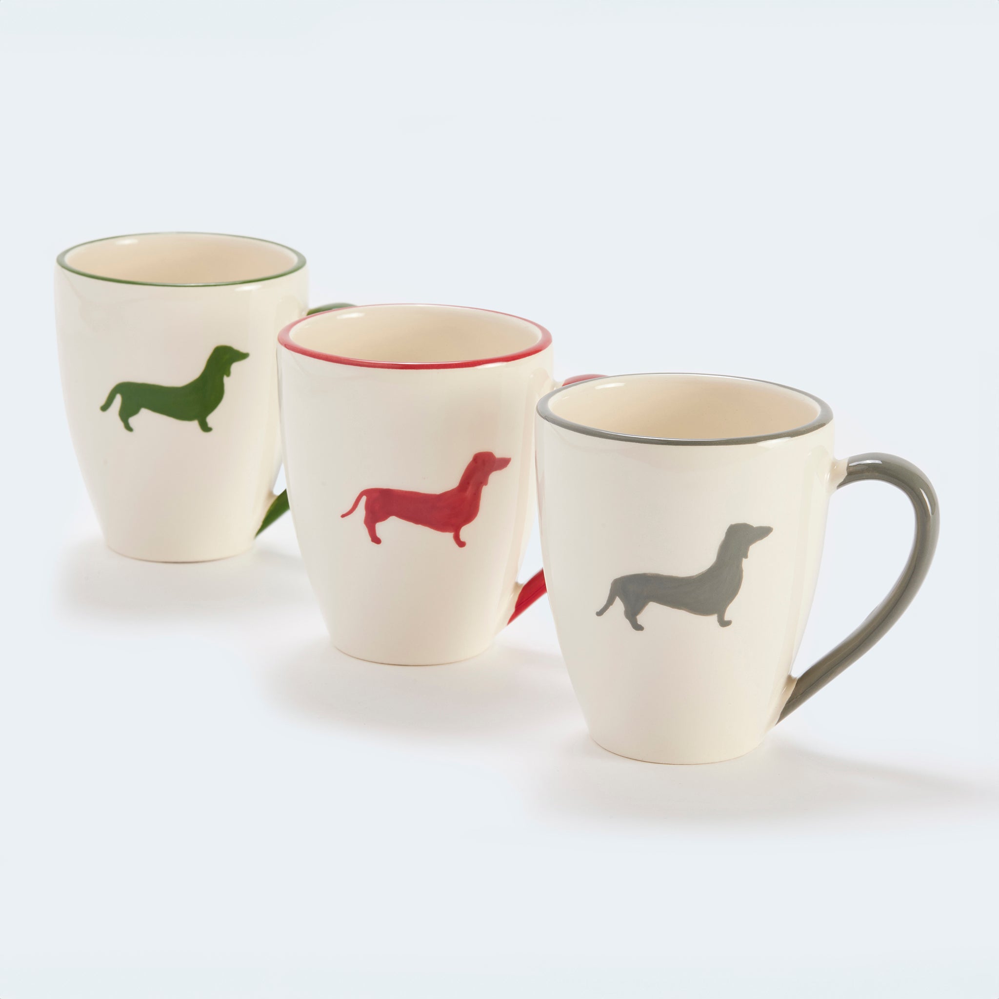 Gmundner x Leopold's Collection: Hand-painted ceramic mug with dachshund motif