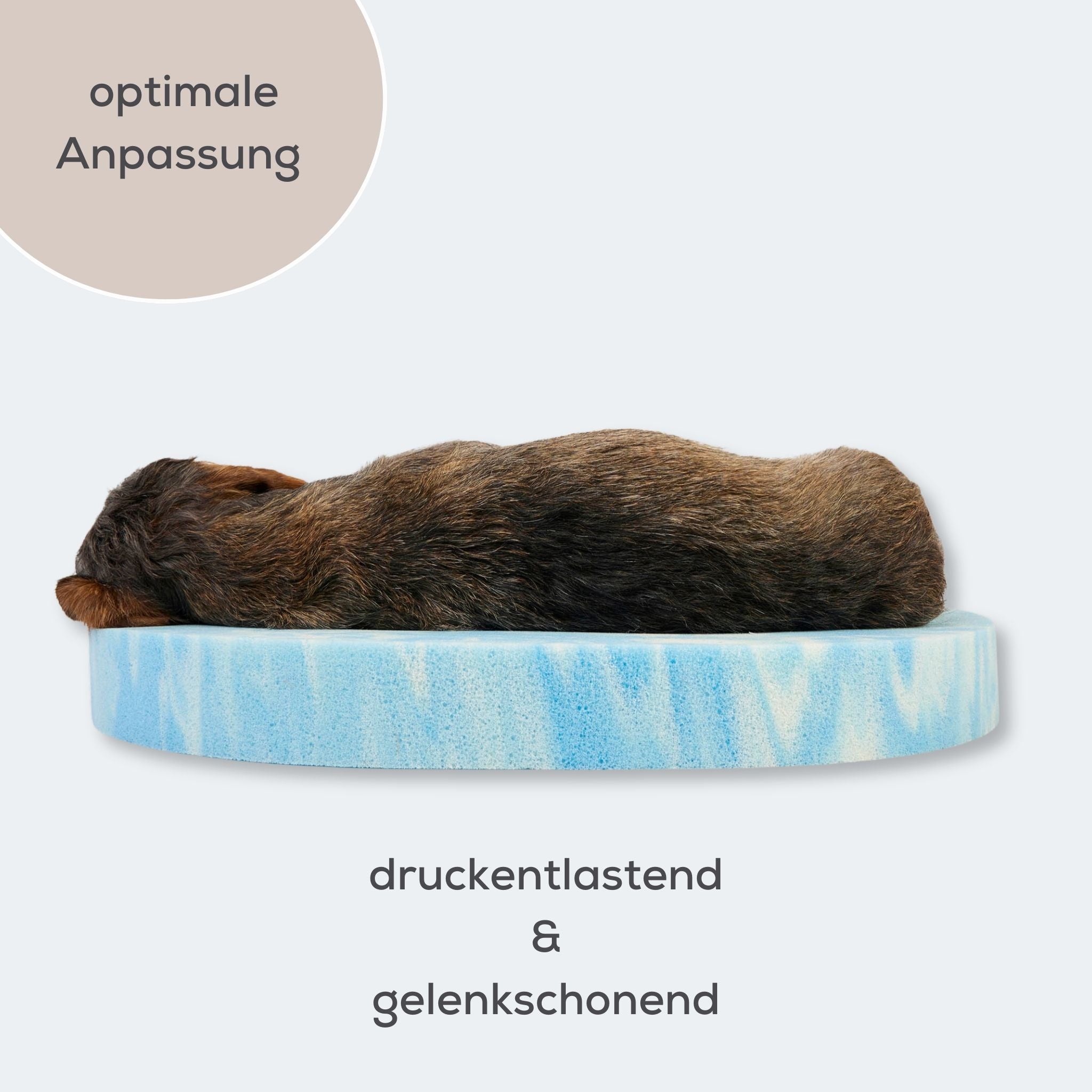 Leopold's finest orthopädisches Hundebett [denim, sand, hellgrau, lachs]