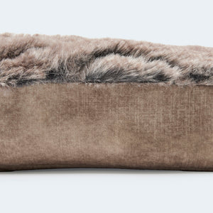 Orthopedic dog mattress in lynx look