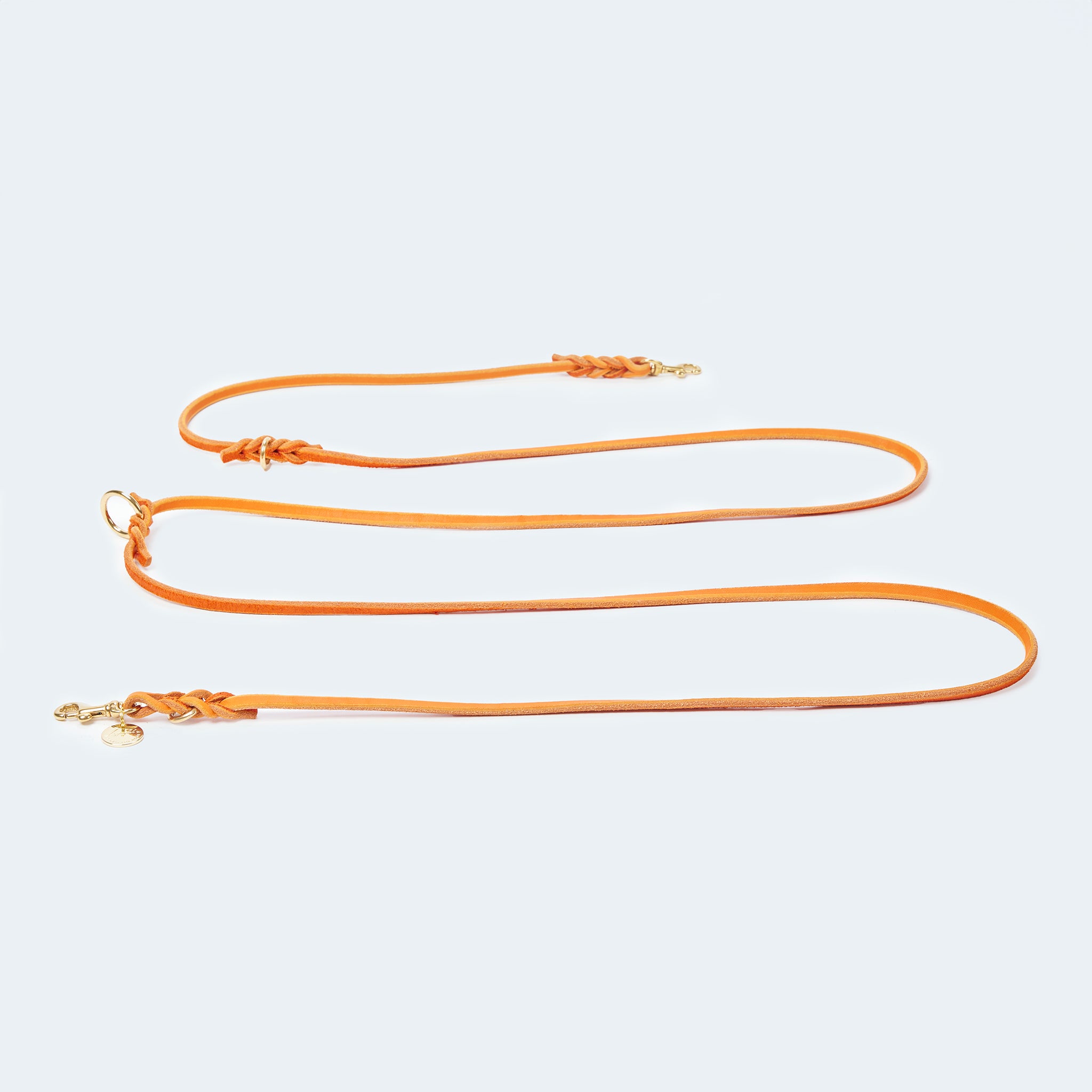 Leopolds-finest-verstellbare-fuehrleine-fettleder-orange-LF-FW-LEI-002-230_QS [orange-gold]