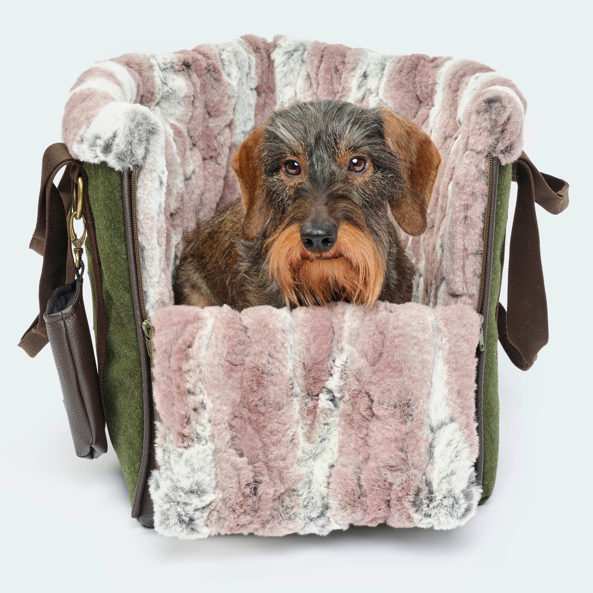 CosyBag Munich - Loden dog bag for dachshunds and small dogs