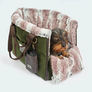 CosyBag Munich - Loden dog bag for dachshunds and small dogs