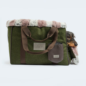 CosyBag Munich - Loden dog bag for dachshunds and small dogs