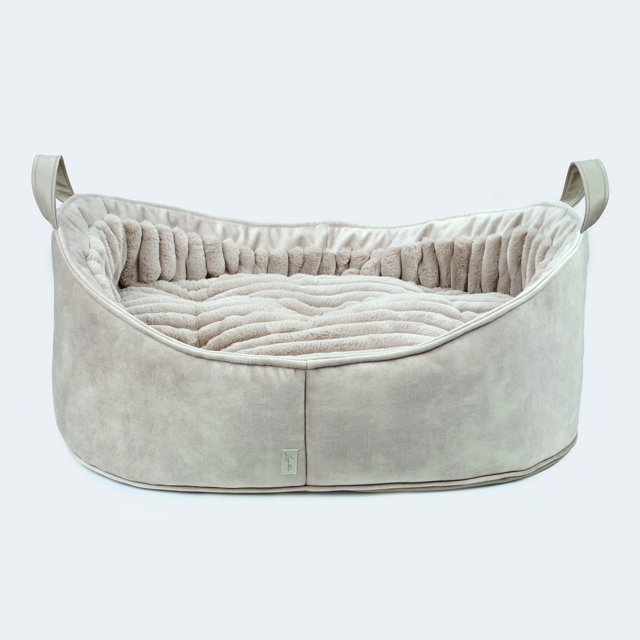 Dog bed for dachshunds and small dogs Velvet Oyster