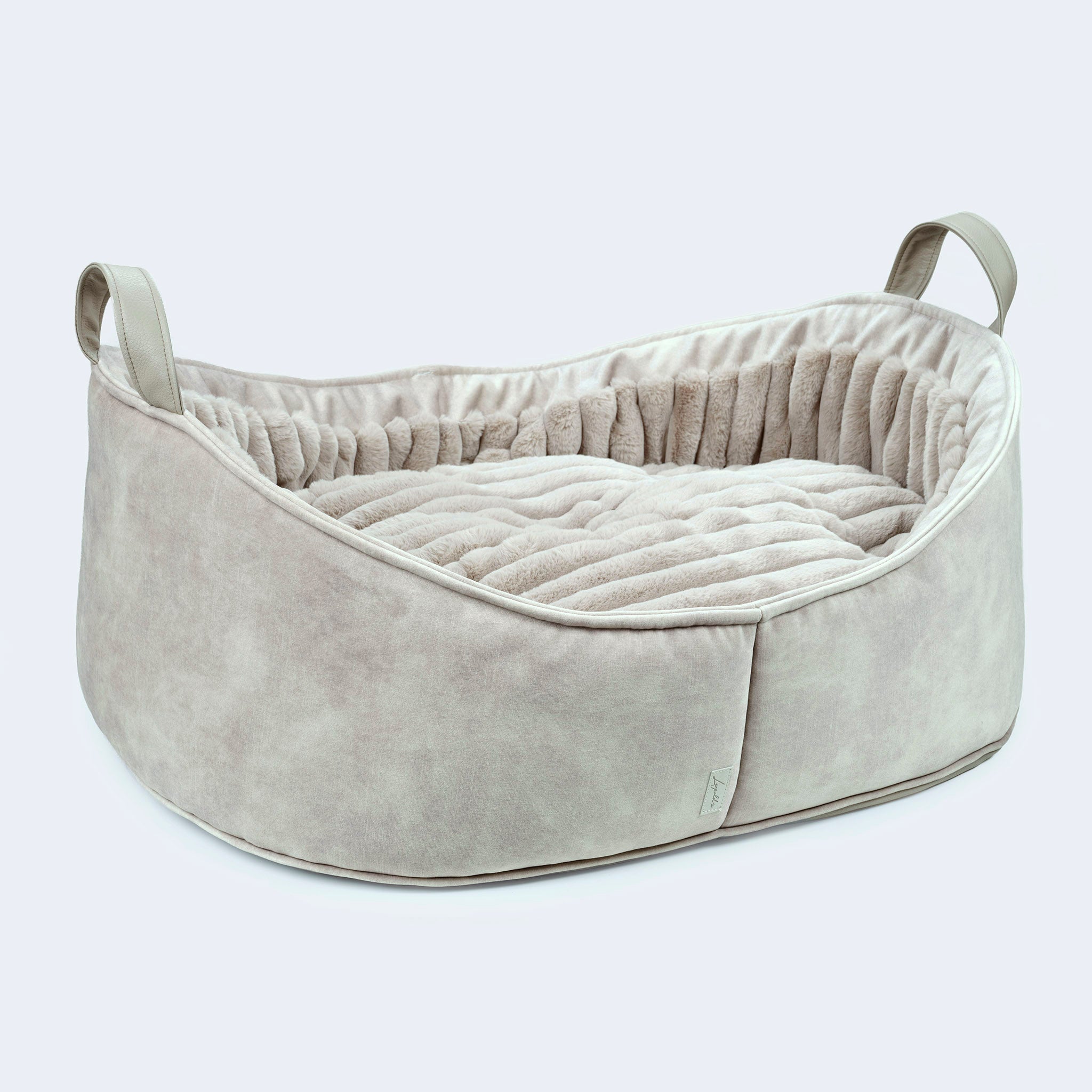 Dog bed for dachshunds and small dogs Velvet Oyster