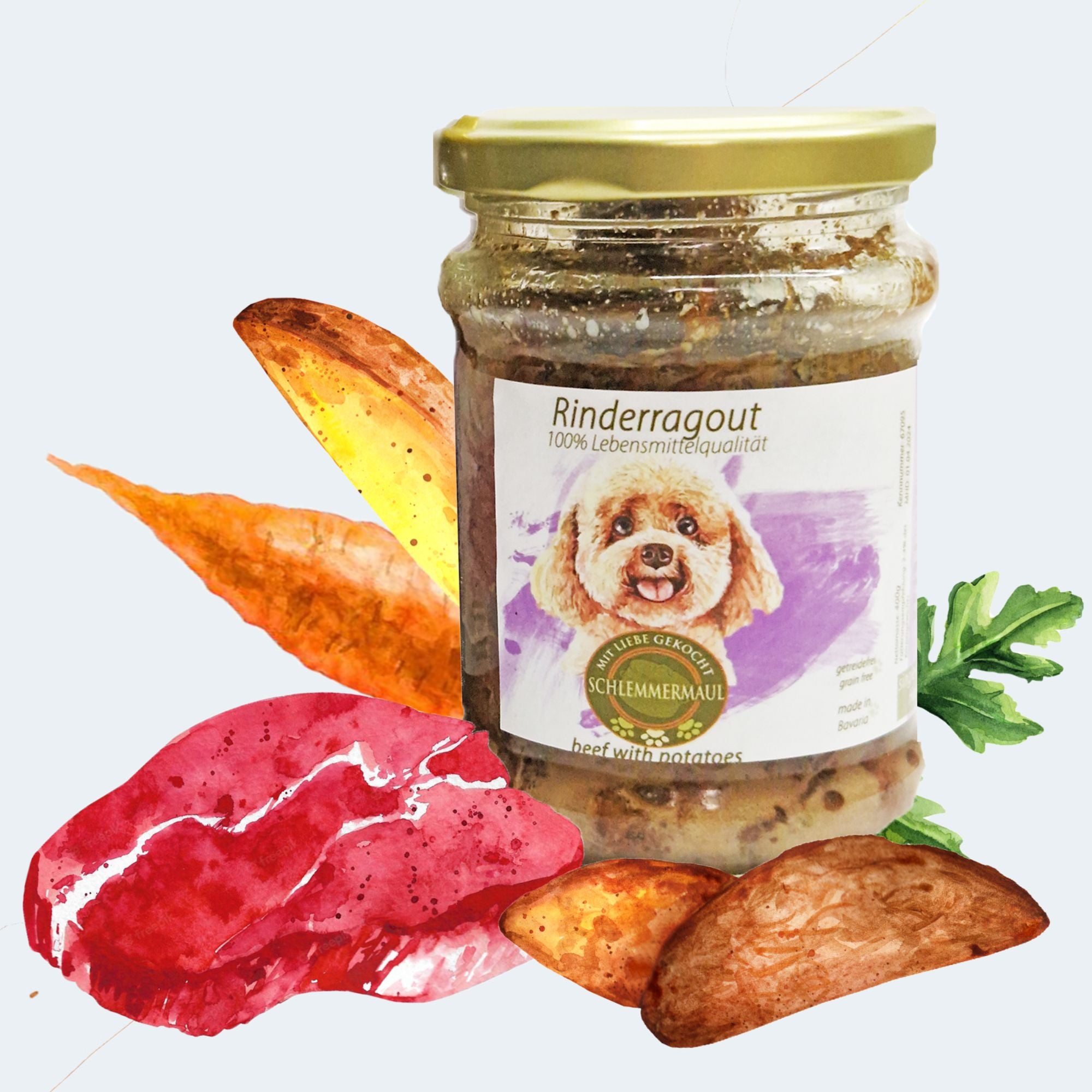 Hundefutter Rinderragout 200g