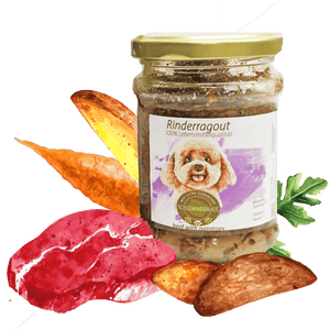 Hundefutter Rinderragout